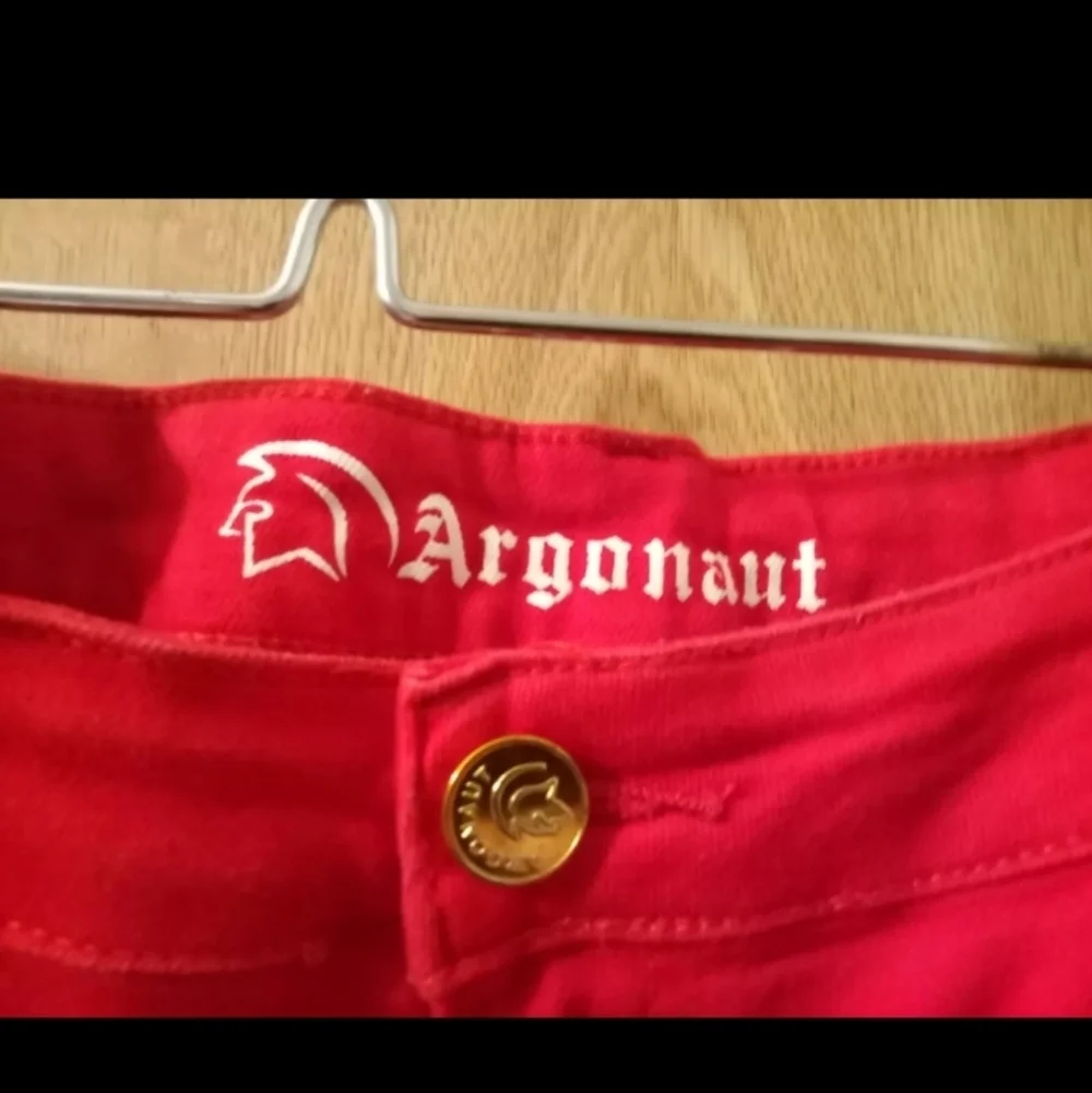 Argonauts Ultra Slim Mens Red Distressed Stretch 42 X 32 Jeans Like New